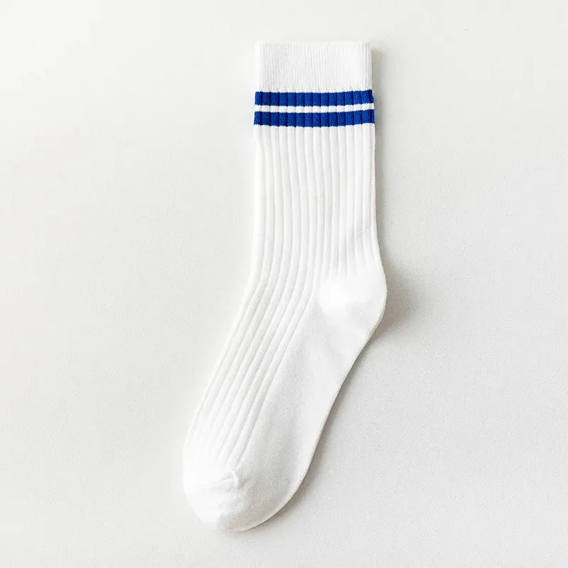 1 Pair  Colourful Striped Socks
