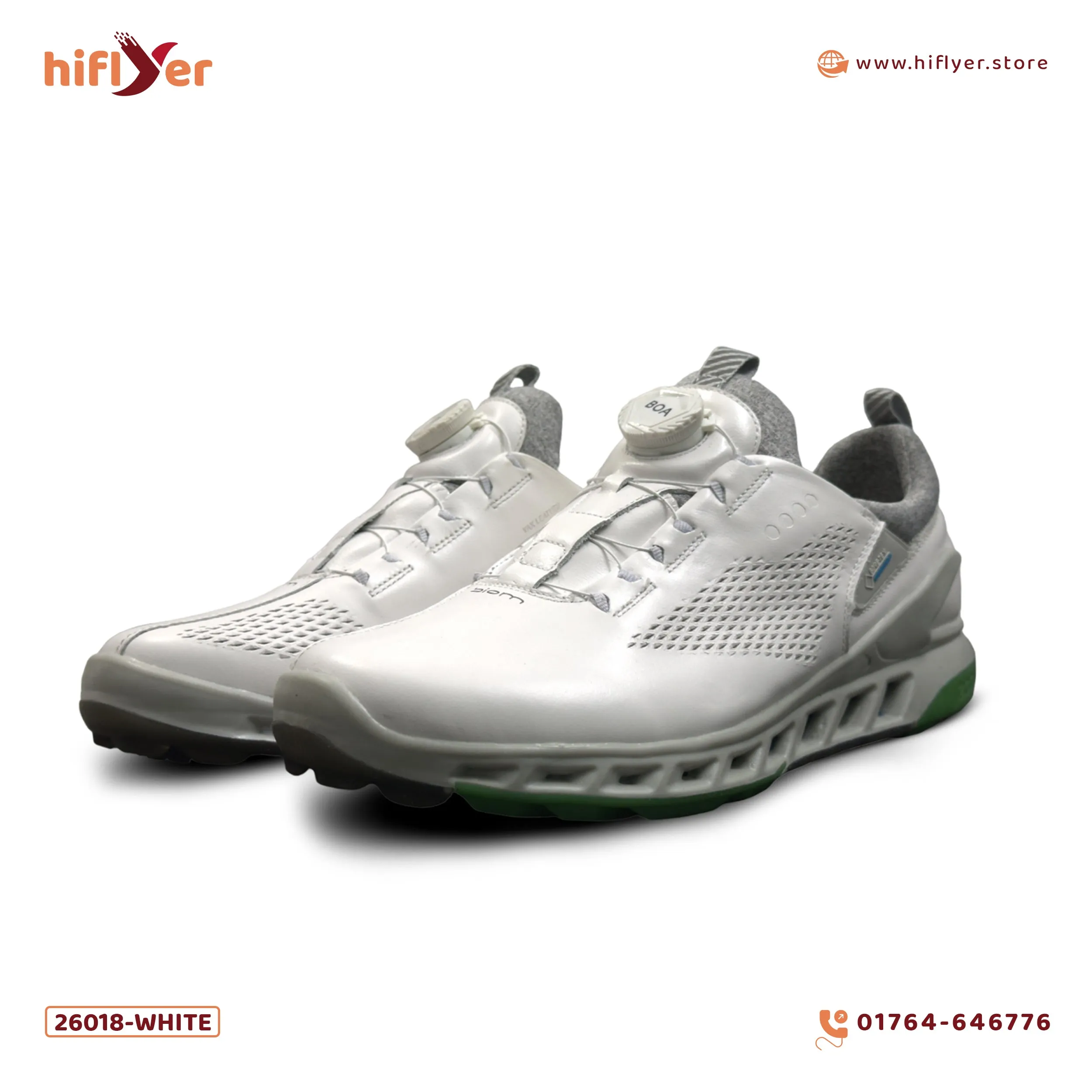 26018-White Superior Golf Sneakers For Men