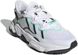 adidas Originals Womens Ozweego Shoes, Cloud White/Frozen Green/Core Black