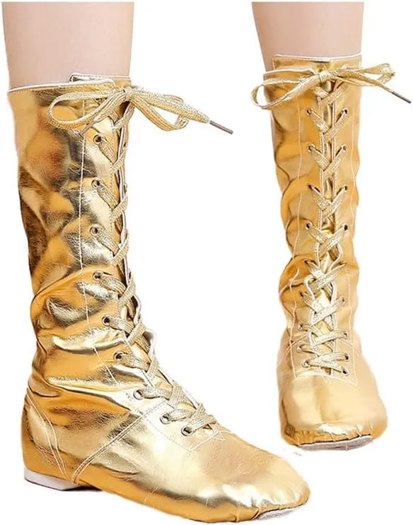 AOQUNFS Women High-top Jazz Dance Shoes Kids Dancing Sneakers Jazz Teaching Modern Dance Boot