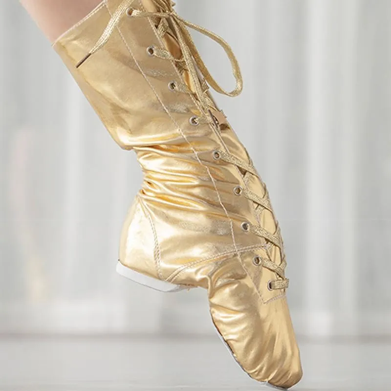 AOQUNFS Women High-top Jazz Dance Shoes Kids Dancing Sneakers Jazz Teaching Modern Dance Boot