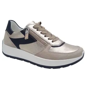Ara Womens Gold New York Sneaker 12-25112-08