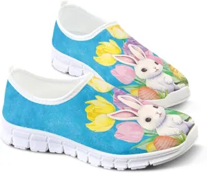 Art Painted Travel Shoes for Women Slip On Flat Casual Mesh Loafers Lightweight Comfort Fashion Sneaker for Ladies Festival Series US Size 5.5-11.5
