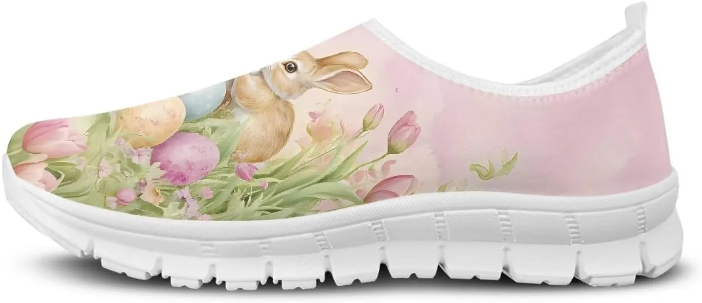 Art Painted Travel Shoes for Women Slip On Flat Casual Mesh Loafers Lightweight Comfort Fashion Sneaker for Ladies Festival Series US Size 5.5-11.5