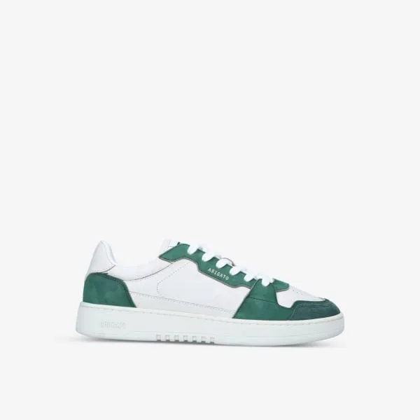 Axel Arigato Low Top Leather and Suede Dice Sneaker, Green