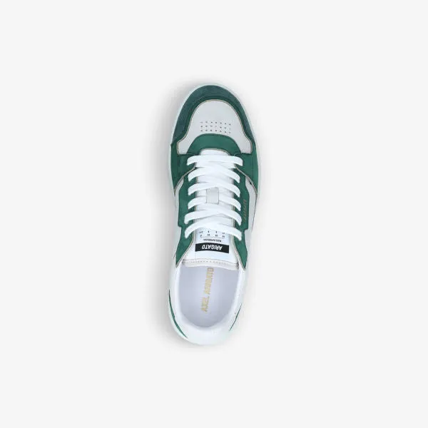 Axel Arigato Low Top Leather and Suede Dice Sneaker, Green