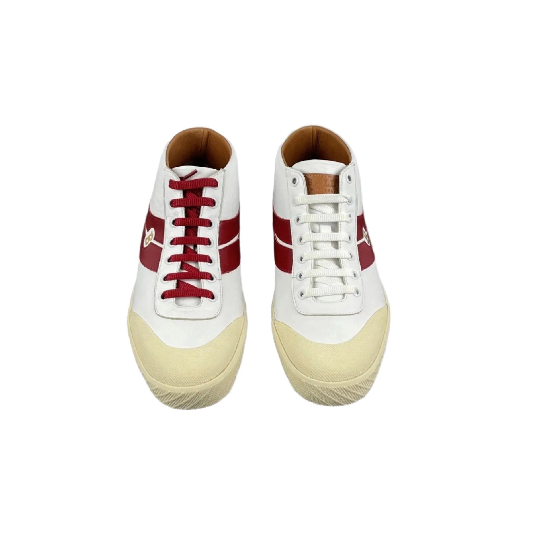 Bally Shetan White/Red Leather Sneakers