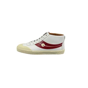 Bally Shetan White/Red Leather Sneakers