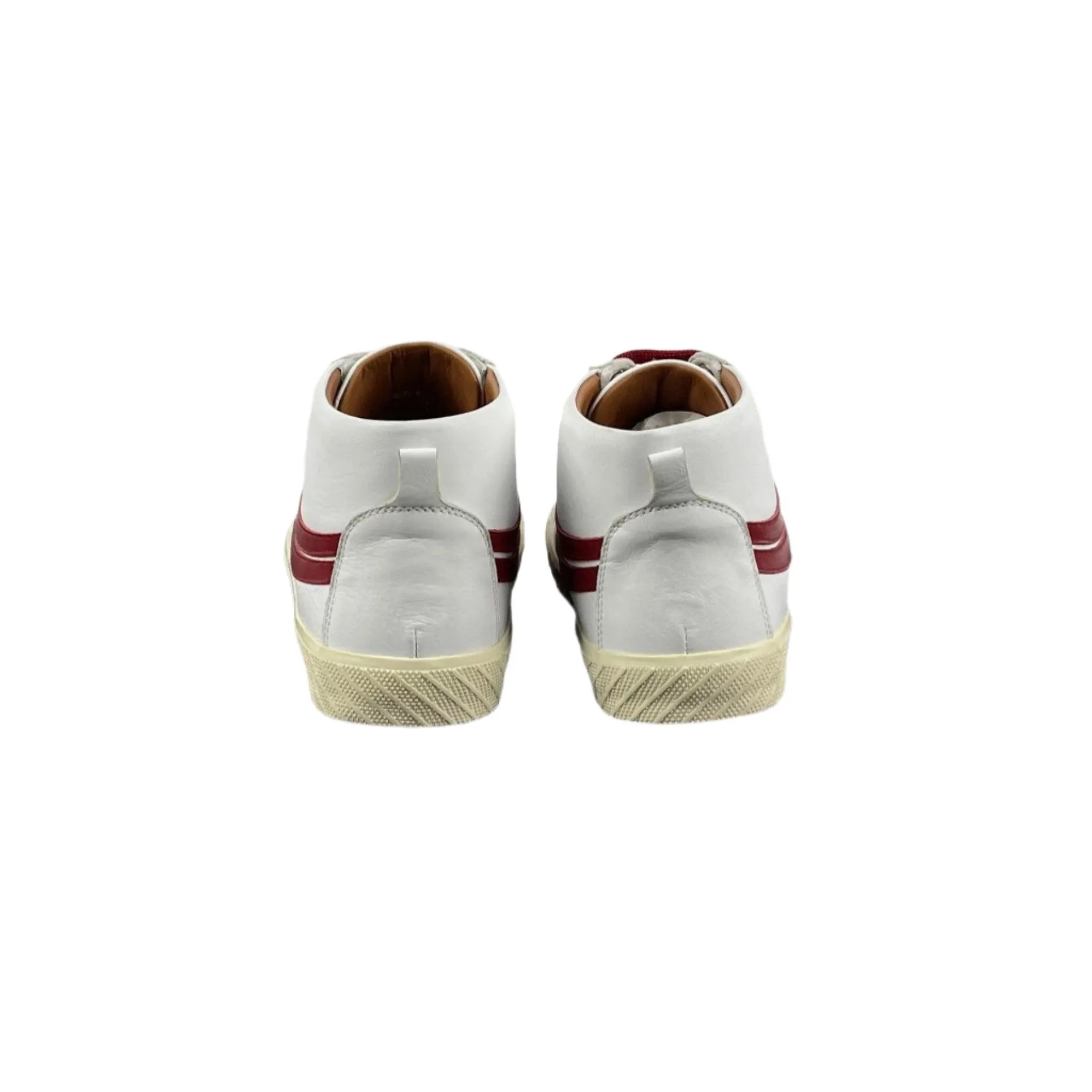 Bally Shetan White/Red Leather Sneakers