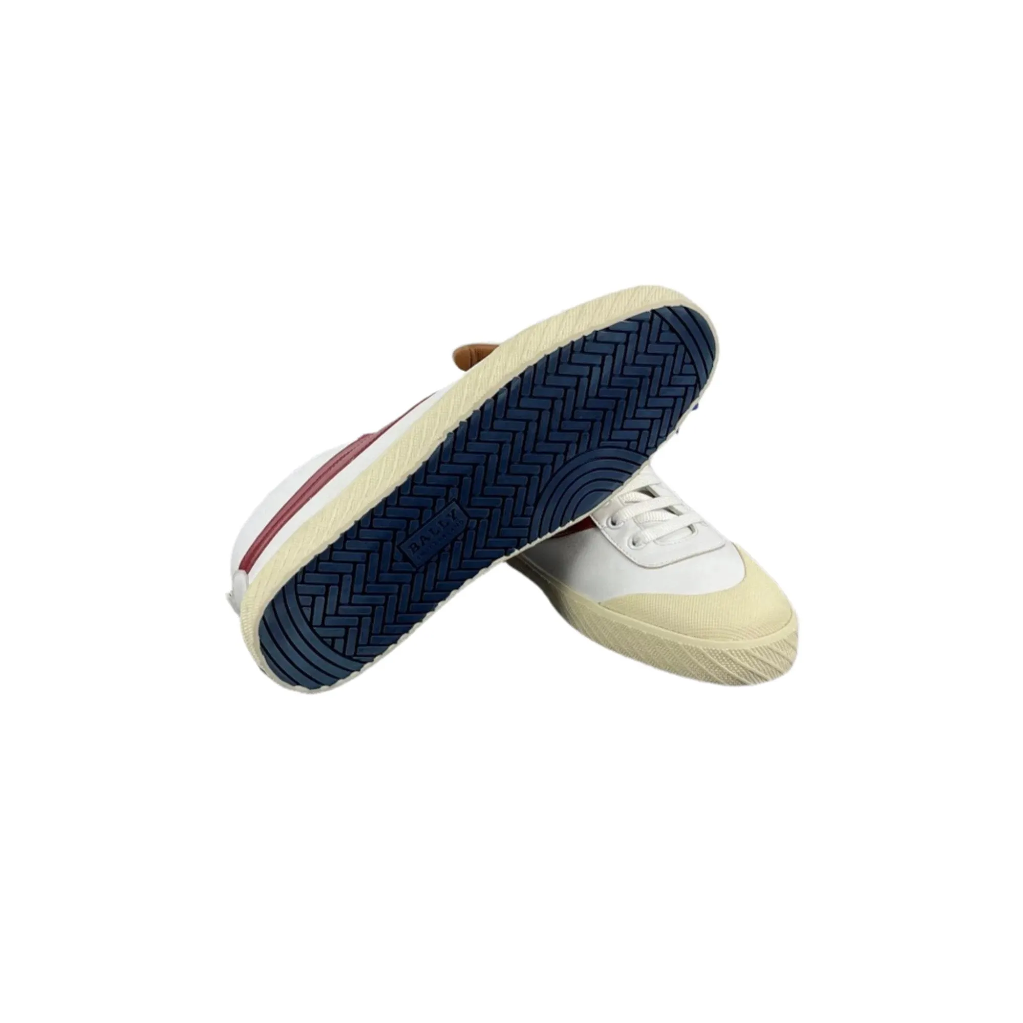 Bally Shetan White/Red Leather Sneakers
