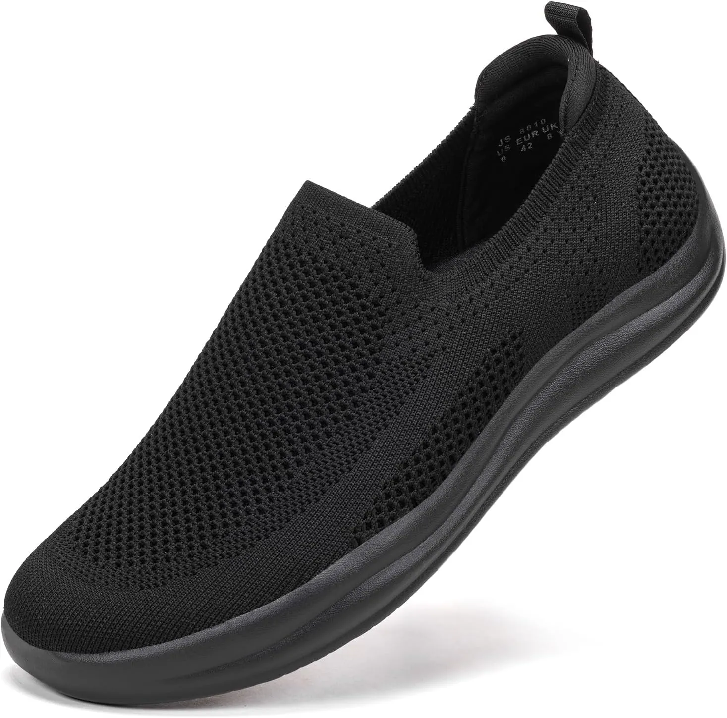 BEJINASH Mens Slip-on Walking Shoes, Lightweight Breathable Go Walk Shoes with Arch Support,Comfortable Casual Loafers Shoes
