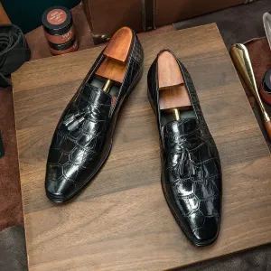 Black Slip-on luxury men's loafer