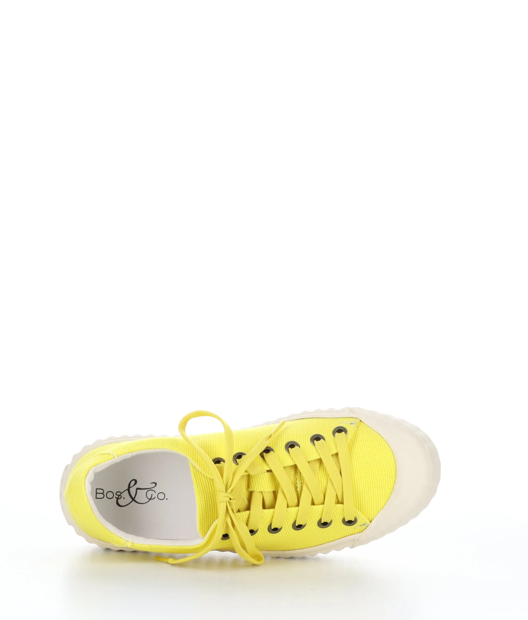 CHAYA YELLOW Lace-up Trainers|CHAYA Baskets �� Lacets in Jaune