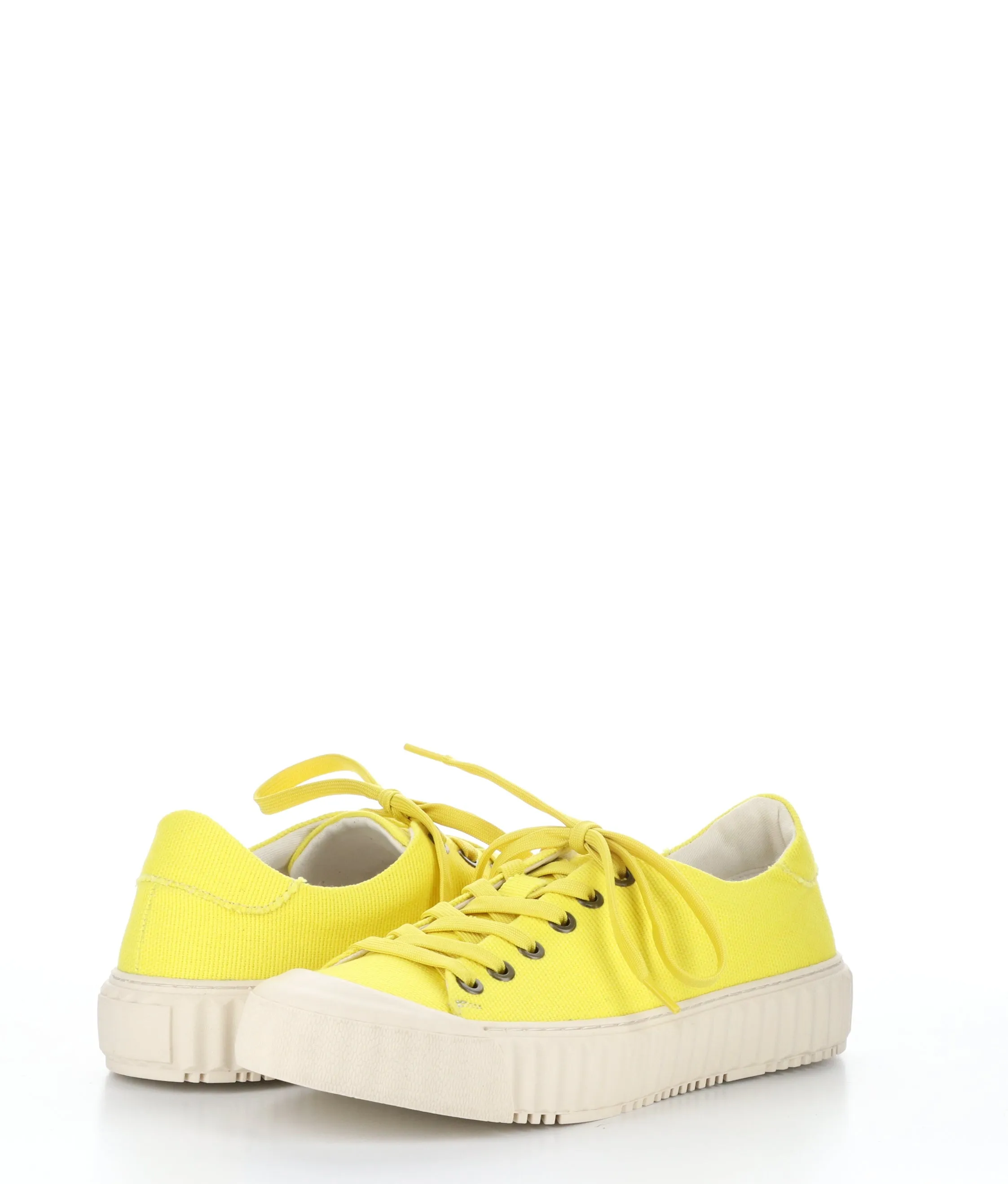 CHAYA YELLOW Lace-up Trainers|CHAYA Baskets �� Lacets in Jaune
