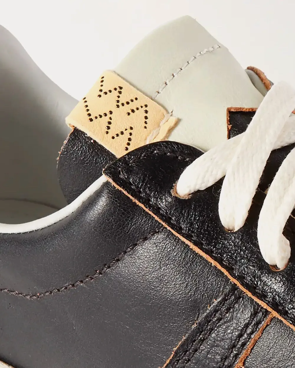 Corda-Folk Black Low Top Sneakers