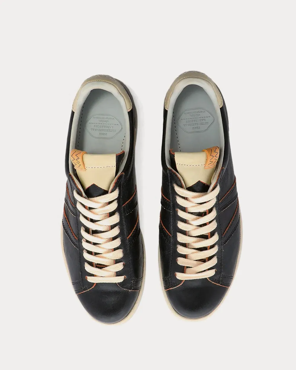 Corda-Folk Black Low Top Sneakers
