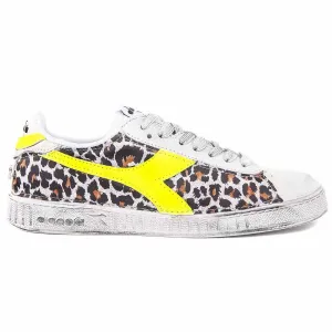 Diadora Game L Low Leopardate - Animalier Maculate - Giallo fluo