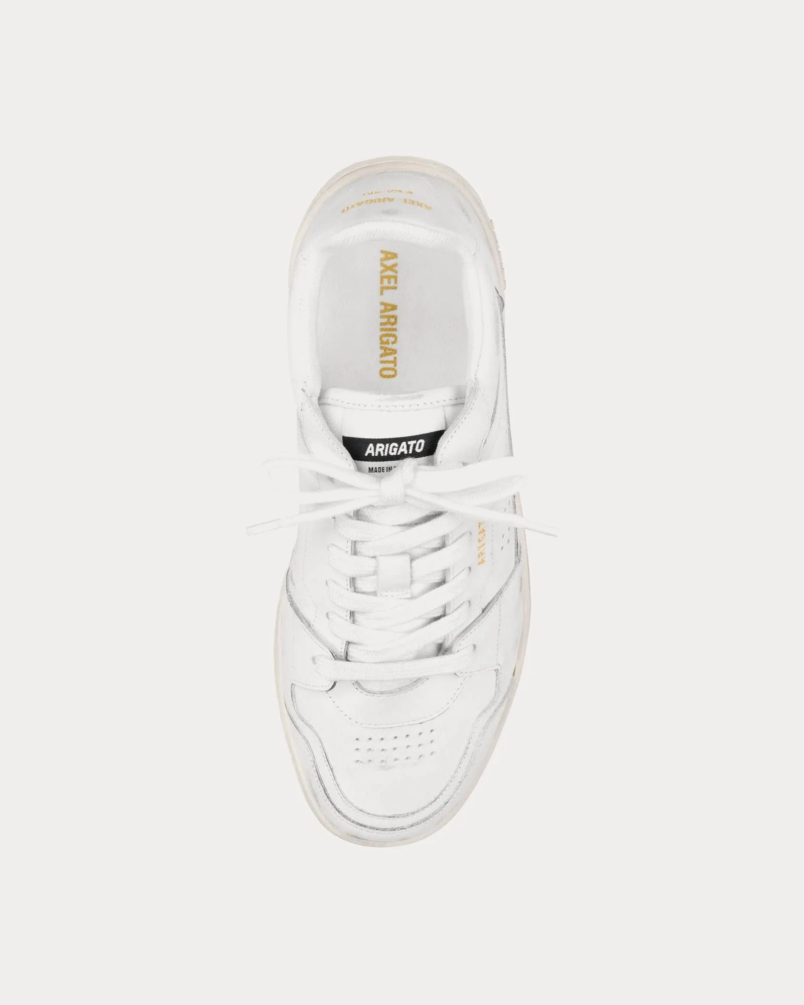 Dice Lo Vintage Effect White / Off White Low Top Sneakers