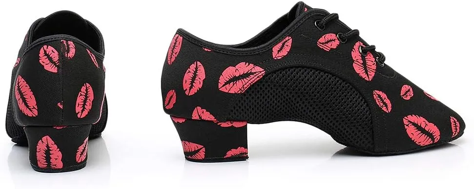 DKZSYIM Men and Women's Boost Dance Sneaker Modern Jazz Ballroom Performance Dance-Sneakers Sports Shoes,Model WZSP-NJB