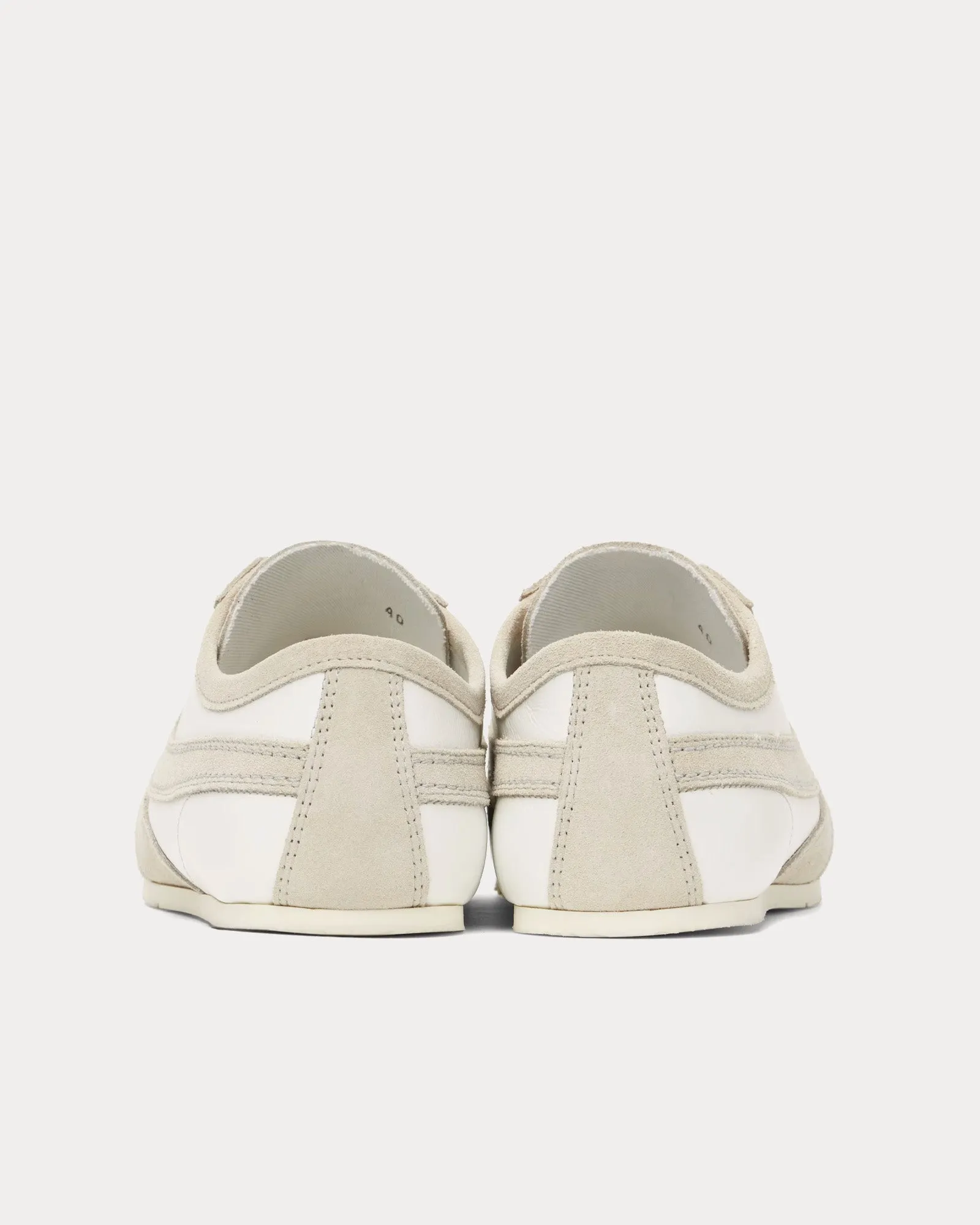 Dustin Suede Leather White / Beige Low Top Sneakers