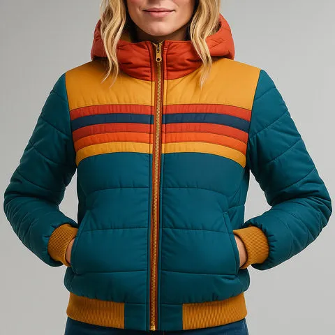 Fashion Canberra I Diana Rainbow Puffer Jacket