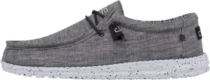 Hey Dude Men's Wally Chambray | Men's Loafers | Men's Slip On Shoes | Comfortable & Light-Weight