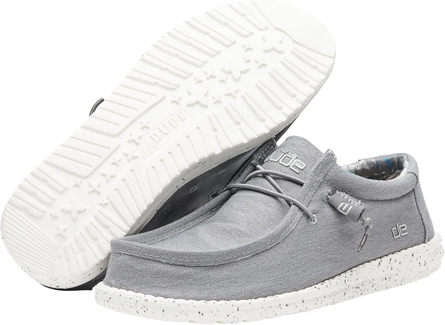 Hey Dude Men's Wally Sox | Mens Shoes | Men's Lace Up Loafers | Comfortable & Light-Weight