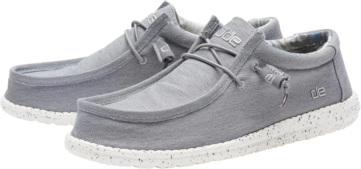 Hey Dude Men's Wally Sox | Mens Shoes | Men's Lace Up Loafers | Comfortable & Light-Weight
