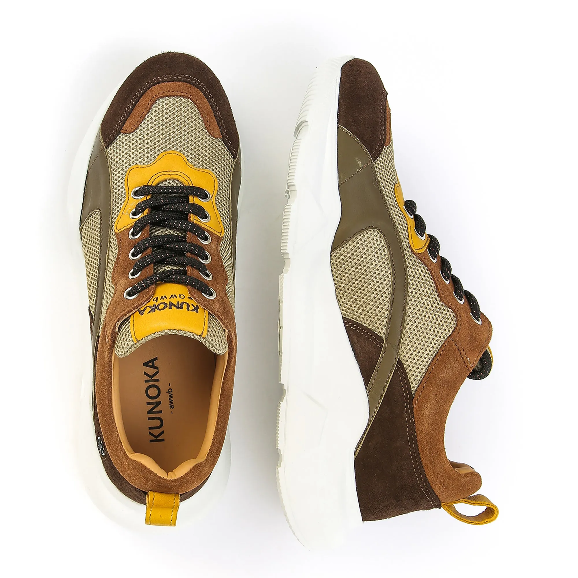 IZZI platform sneaker - earth