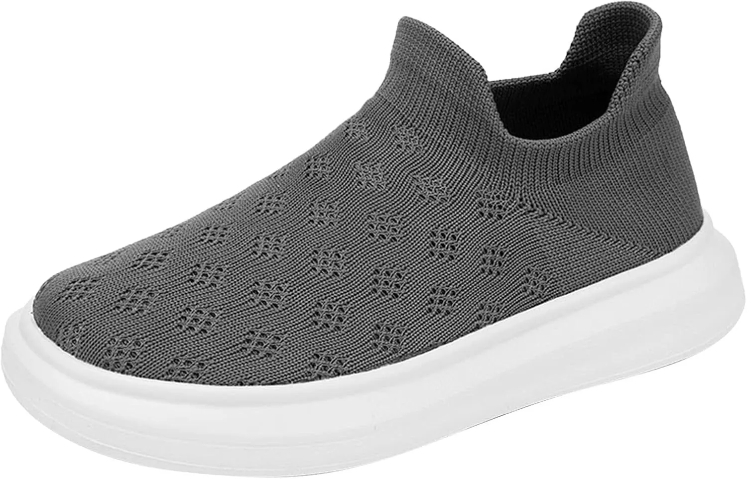 Kids Girls Boys Running Sneakers Lightweight Breathable Mesh Sports Shoes Girls Tennis Shoes Slip On Loafers