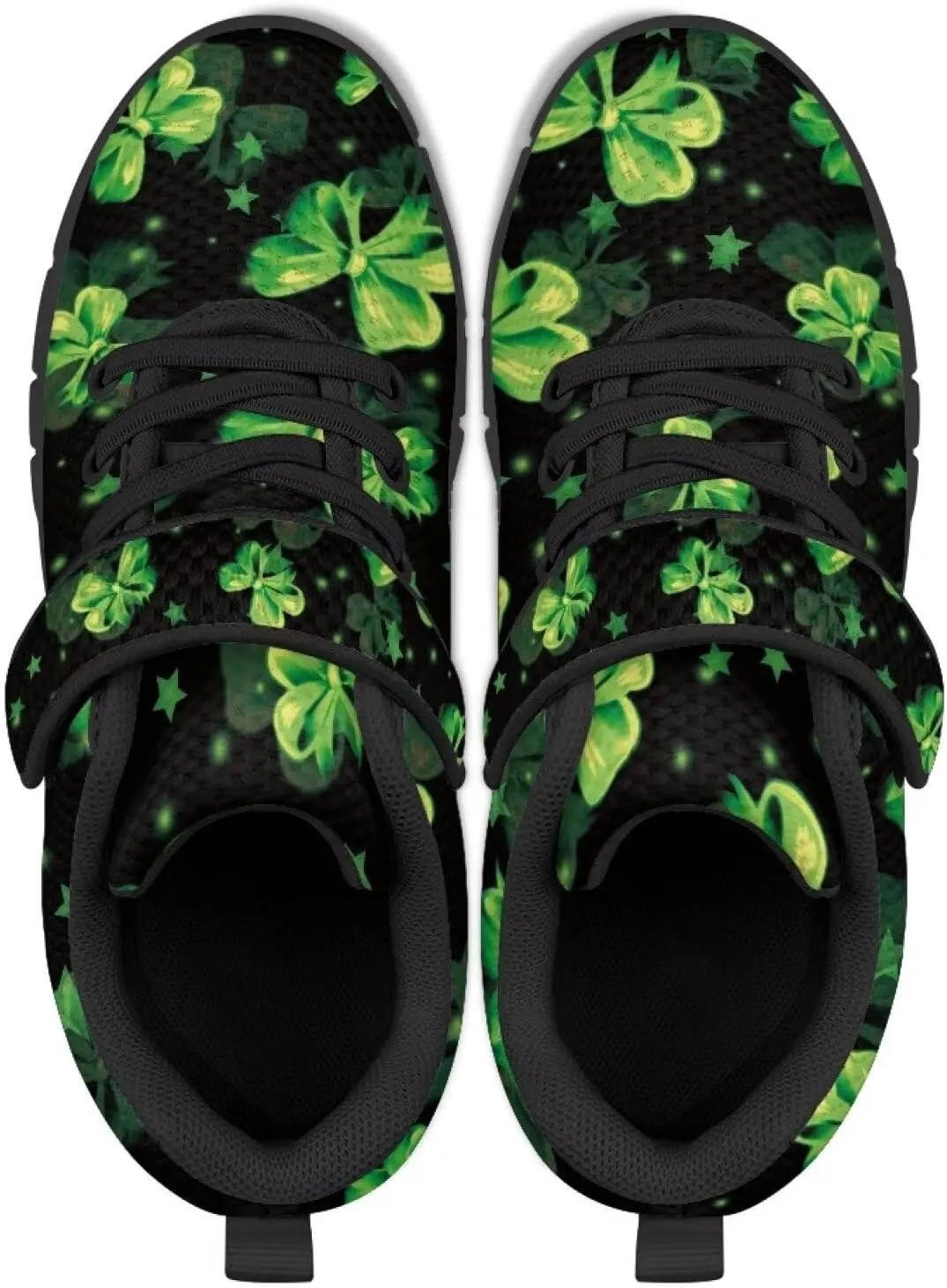 Kids St Patrick's Day Shoes Green Sneakers for Girls Boys Slip On Shoes