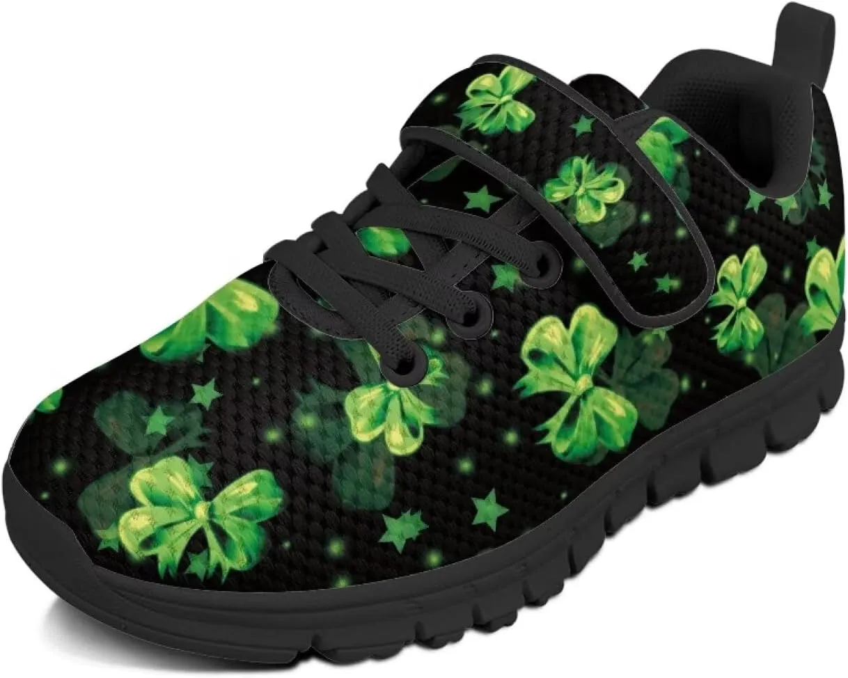 Kids St Patrick's Day Shoes Green Sneakers for Girls Boys Slip On Shoes