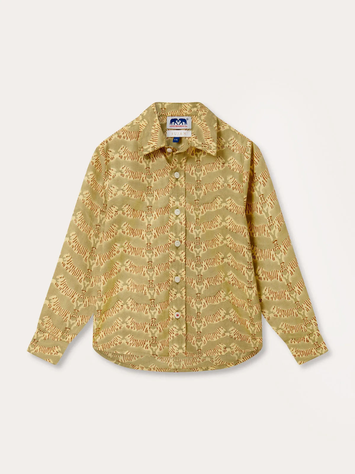 Kids Tiger Land Abaco Cotton Shirt