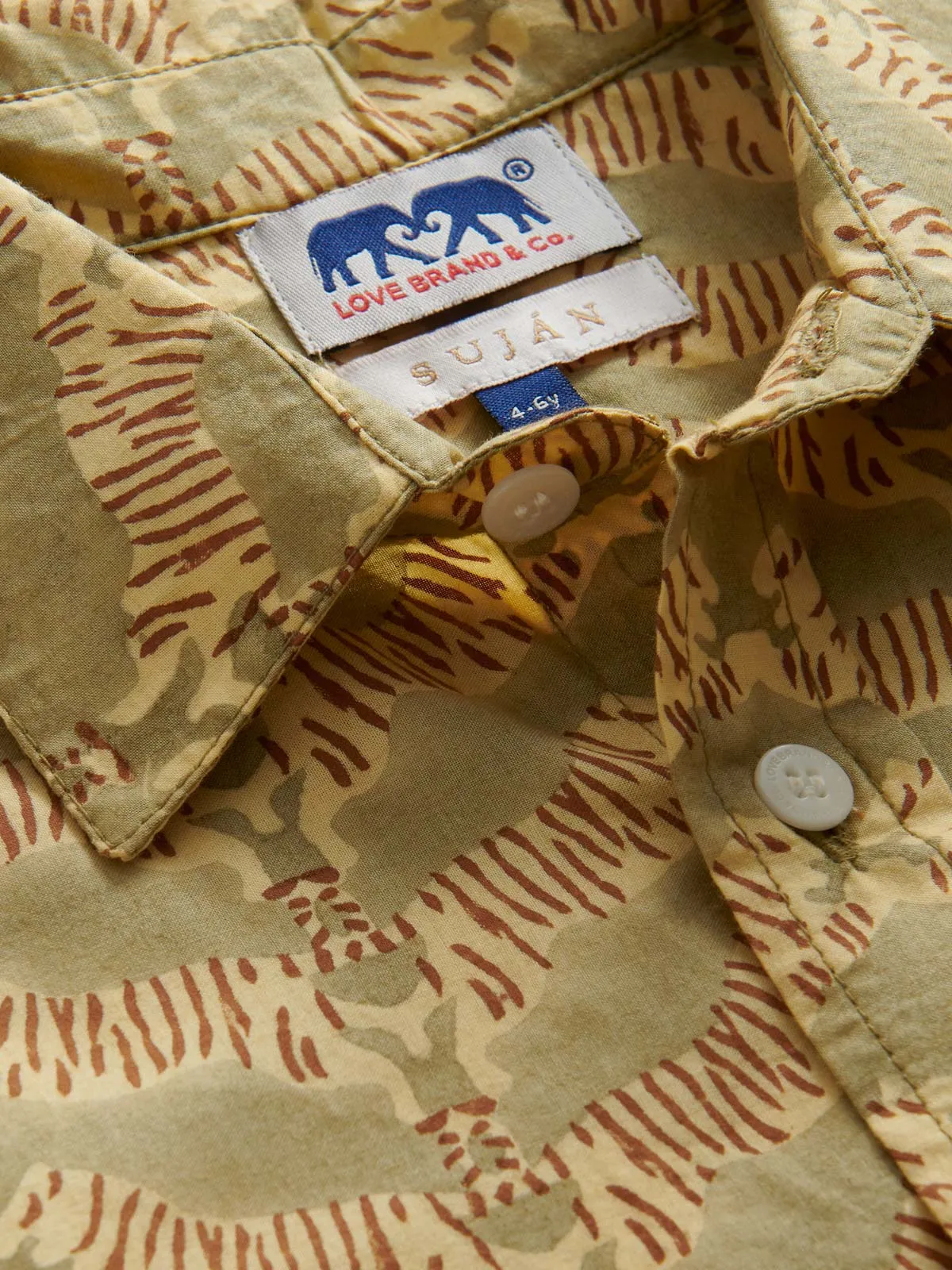 Kids Tiger Land Abaco Cotton Shirt