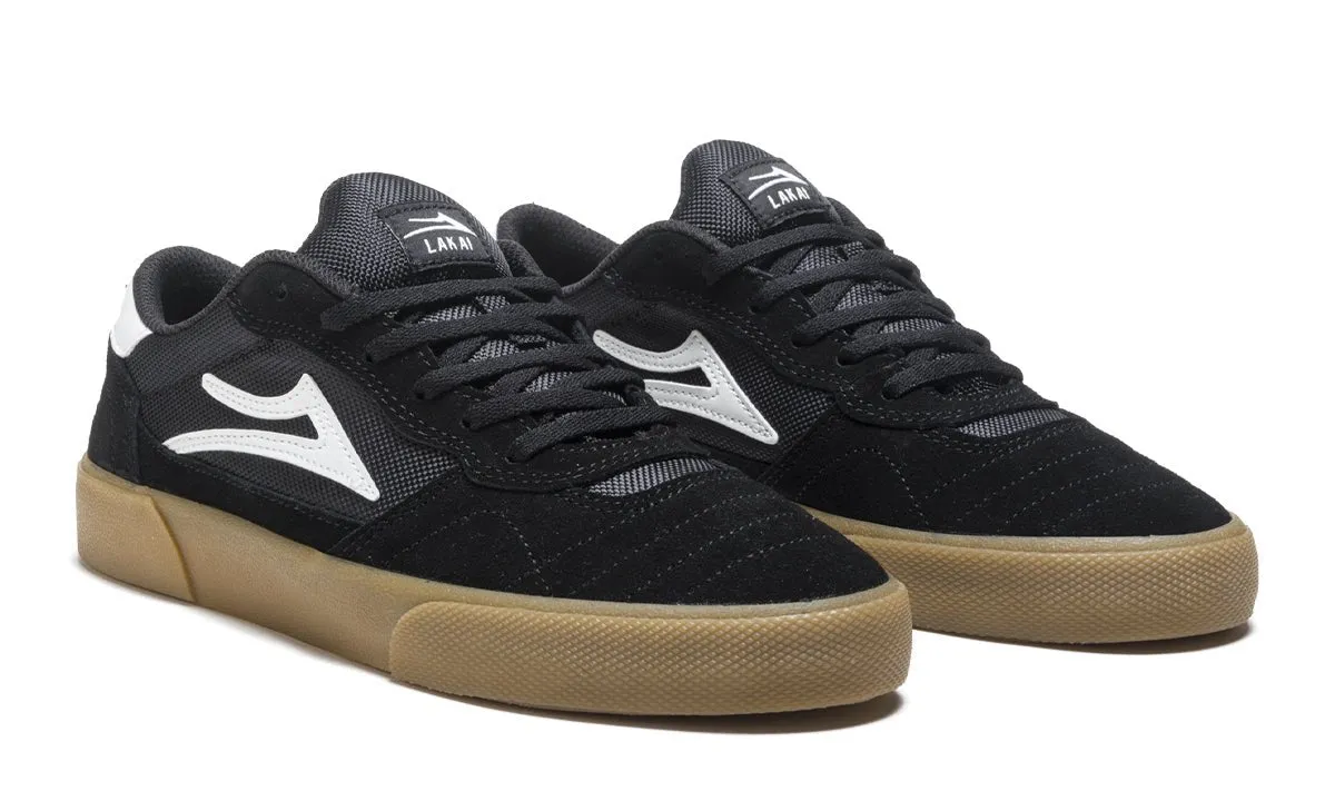 Lakai "Cambridge" Black Suede/Gum Sneakers