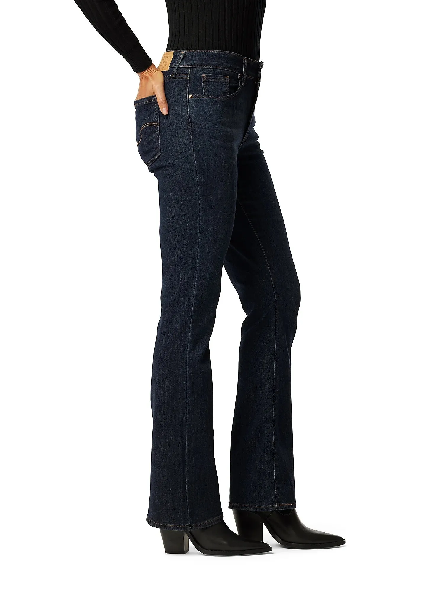 Levi Strauss Signature Women's and Women's Plus Mid Rise Bootcut Jeans, 30", 32 and 34" Inseams, Sizes 2-28