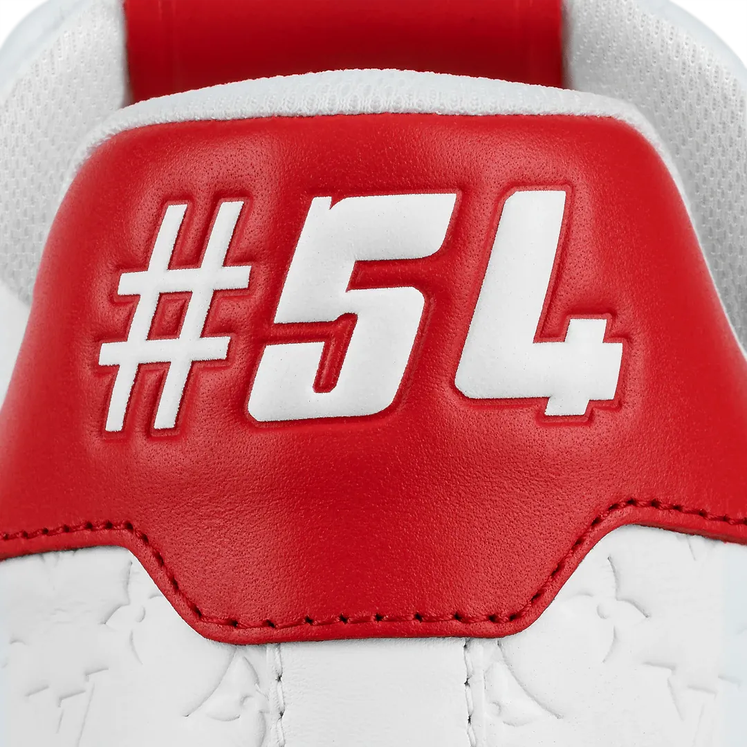 LOUIS VUITTON TRAINER RED MONOGRAM WHITE