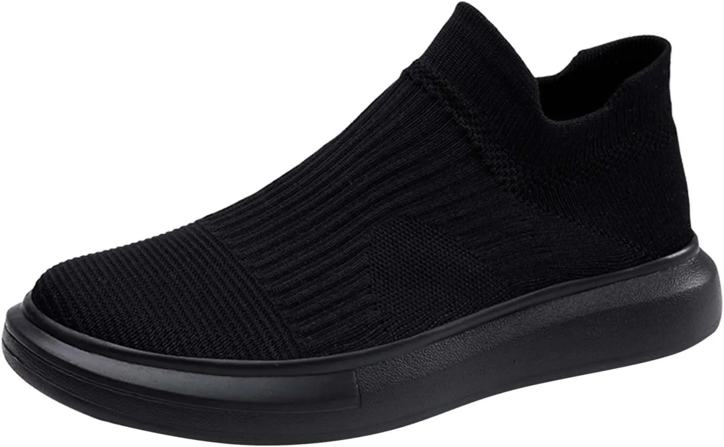 Men Slip on Walking Shoes Comfortable Memory Foam Breathable Lightweight Fashion Sneakers Non Slip Arch Support Vacation Training Gym Shoes Wide Width