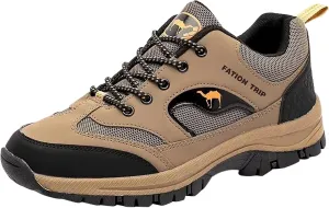 Men Slip on Walking Shoes Comfy Knitted Memory Foam Hiking Shoes Breathable Mesh Fashion Sneakers Non Slip Arch Support Cushioning Training Gym Shoes Wide Width