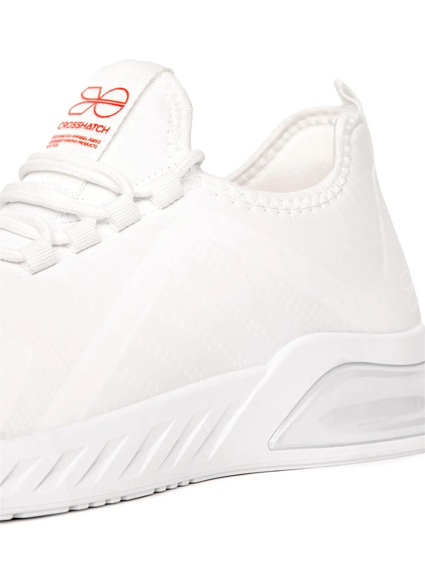 Mens Clarington Trainers White/Red