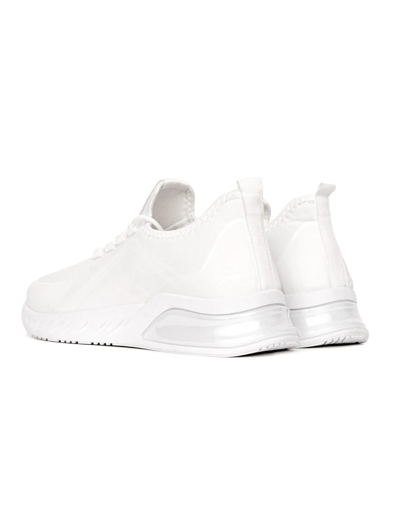Mens Clarington Trainers White/Red