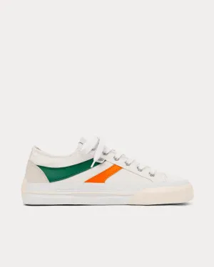 Midnight Low Stripe White / Green / Orange Low Top Sneakers