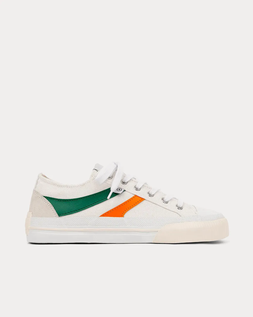 Midnight Low Stripe White / Green / Orange Low Top Sneakers