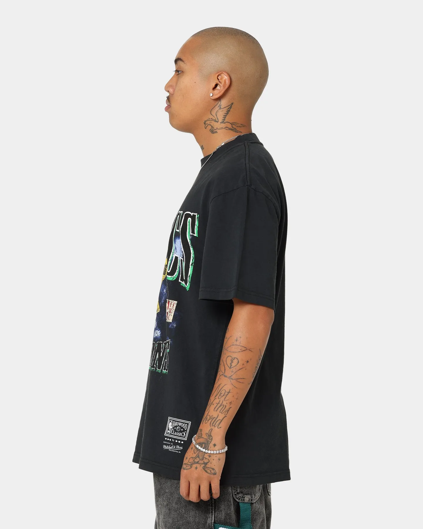 Mitchell & Ness Boston Celtics Conference Champs Vintage T-Shirt Faded Black