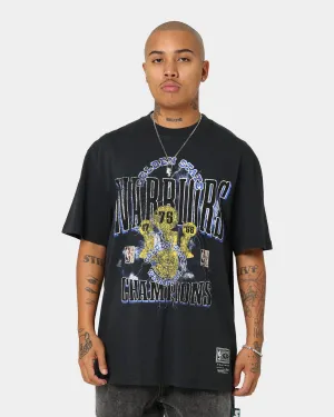 Mitchell & Ness Golden State Warriors Conference Champs Vintage T-Shirt Faded Black
