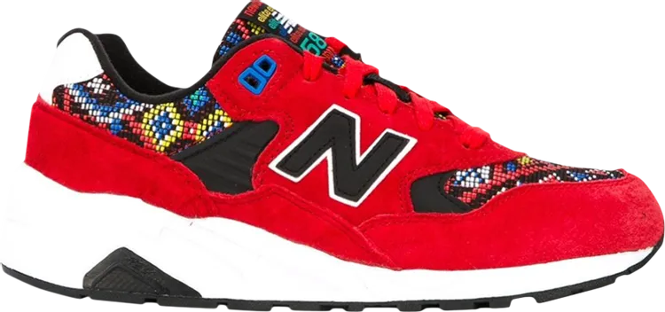 New Balance Wmns 580 Elite 'Considered Chaos - Aztec Red' Sneakers, Red
