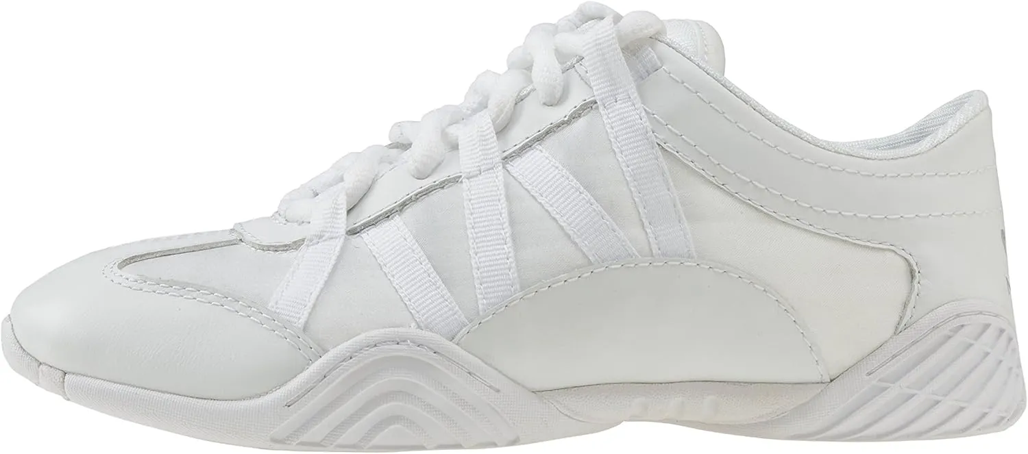 Nfinity Evolution White Cheer Shoes for Youth Girls  Breathable, High-Performance Sneakers for Cheerleading and Sports  Lightweight & Built to Last