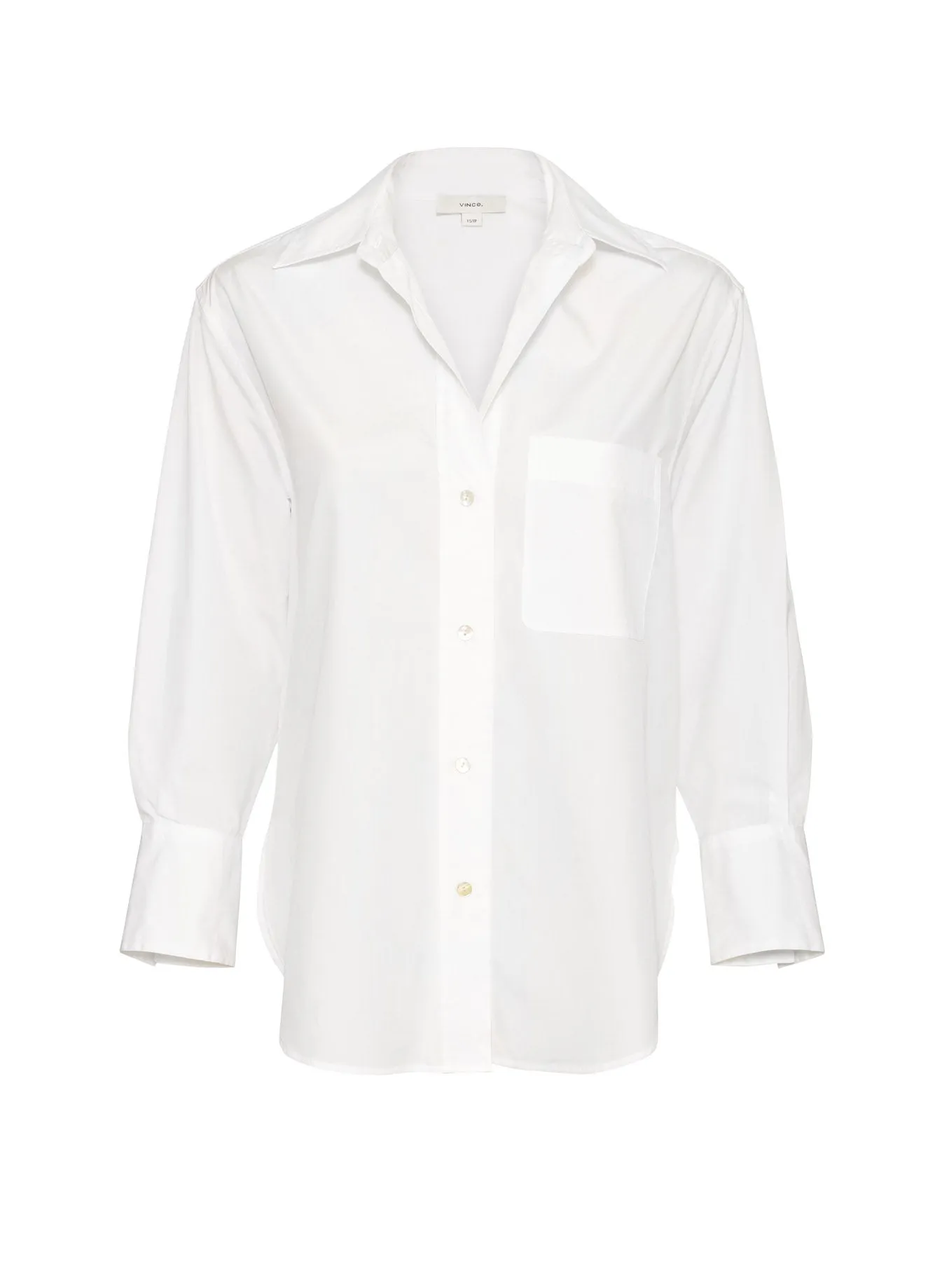 Oversized L/S Cotton Shirt - Optic White