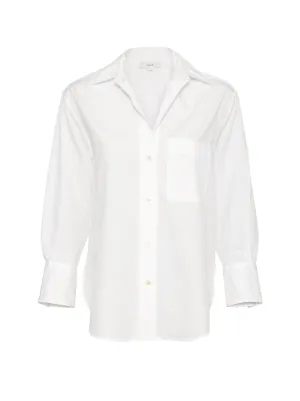 Oversized L/S Cotton Shirt - Optic White