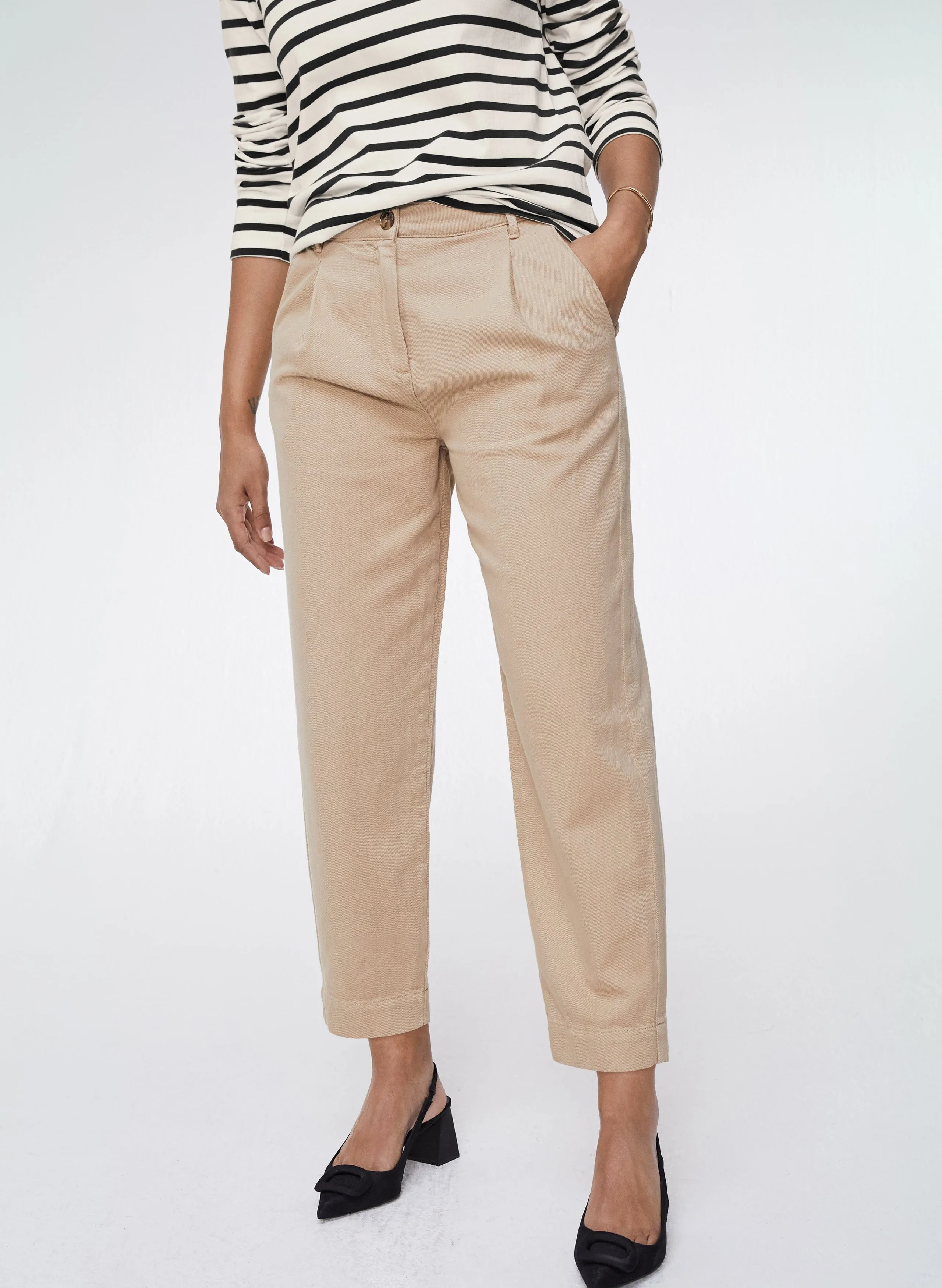 Paola Organic Cotton Chino | Sand